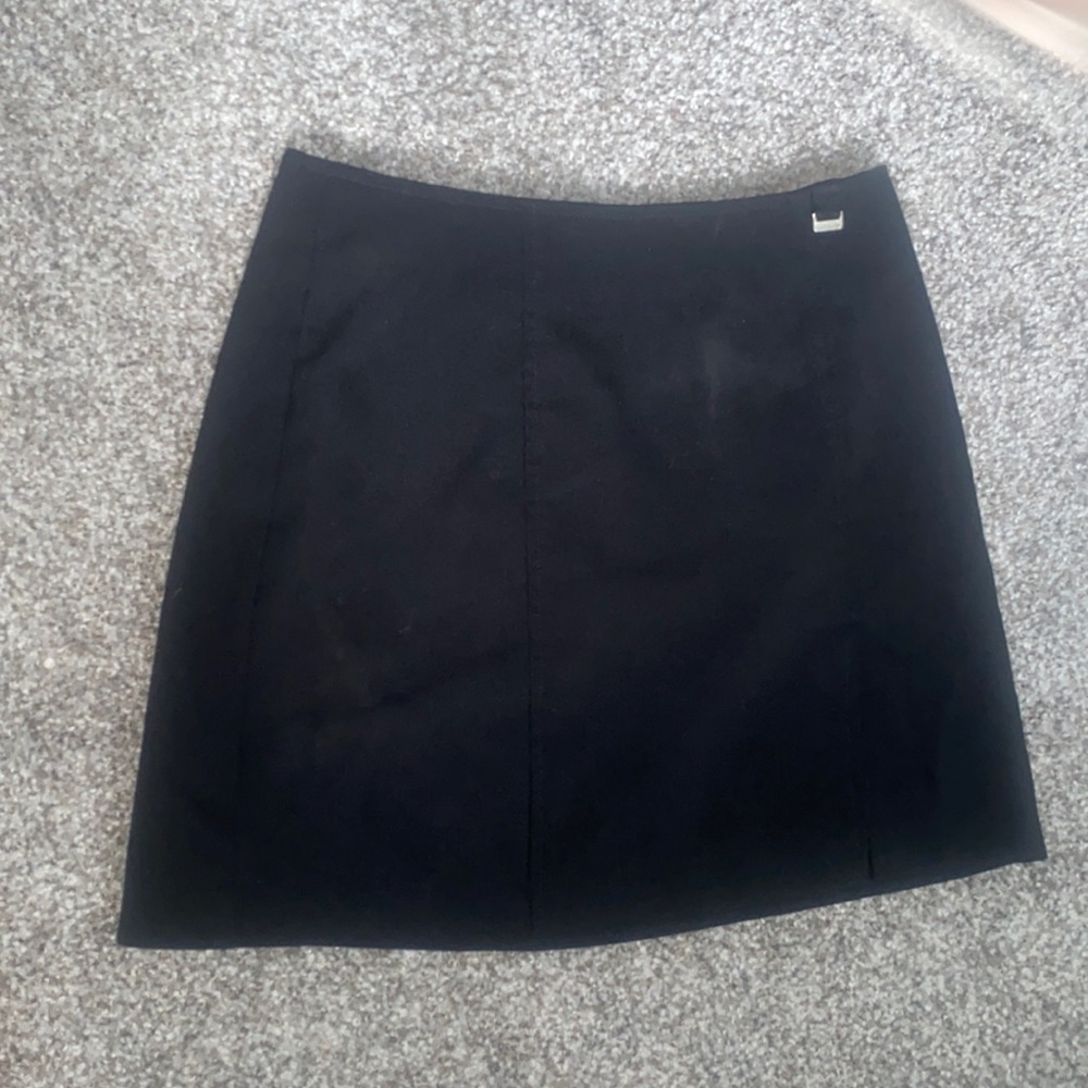 Black Xoxo mini skirt with side slit